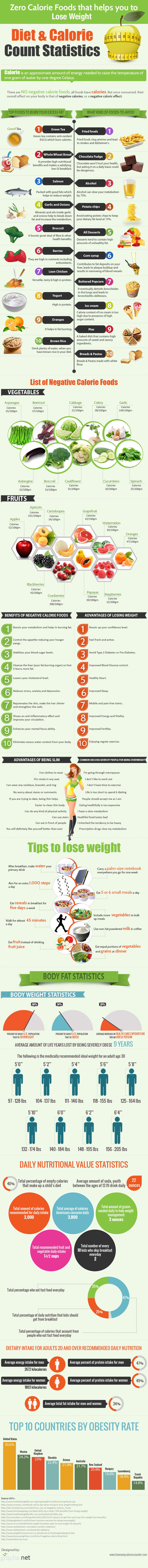 Zero Calorie Foods That Help you to Lose Weight infographic