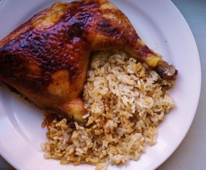Brown rice with Chicken