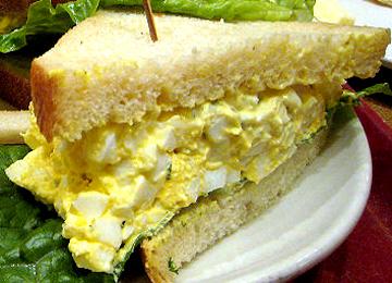 Healthy egg sandwich