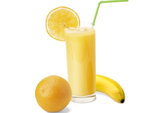 orange and banana smoothie